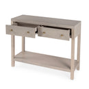 Nora 40 in. W Rectangular Wood 2 Drawer Console Table with Lower Open Shelf by Butler Specialty Company