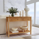 Nora 40 in. W Rectangular Wood 2 Drawer Console Table with Lower Open Shelf by Butler Specialty Company
