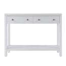 Nora 40 in. W Rectangular Wood 2 Drawer Console Table with Lower Open Shelf by Butler Specialty Company