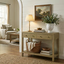 Nora 40 in. W Rectangular Wood 2 Drawer Console Table with Lower Open Shelf by Butler Specialty Company