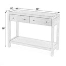 Nora 40 in. W Rectangular Wood 2 Drawer Console Table with Lower Open Shelf by Butler Specialty Company