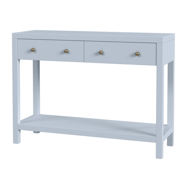 Nora 40 in. W Rectangular Wood 2 Drawer Console Table with Lower Open Shelf by Butler Specialty Company