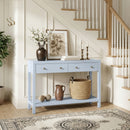 Nora 40 in. W Rectangular Wood 2 Drawer Console Table with Lower Open Shelf by Butler Specialty Company