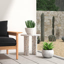 Siesta Outdoor 19.25 in. W Round Terrazzo Marble Side Table by Butler Specialty Company