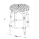 Tobias 18 in. Seat Height Round Rattan Dining Stool by Butler Specialty Company