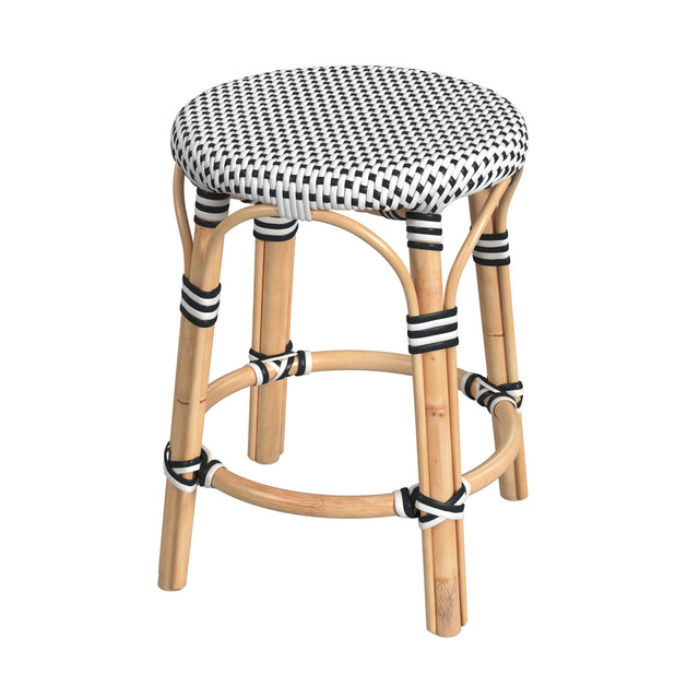 Tobias 18 in. Seat Height Round Rattan Dining Stool by Butler Specialty Company
