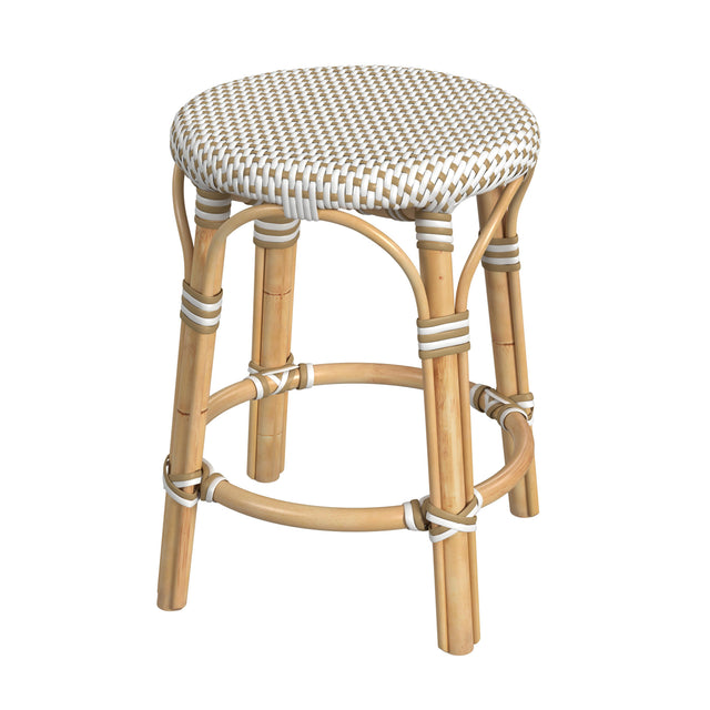 Tobias 18 in. Seat Height Round Rattan Dining Stool by Butler Specialty Company