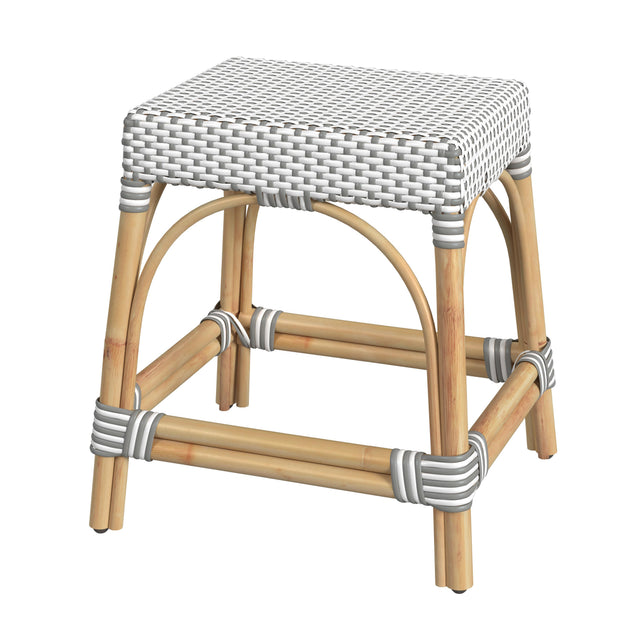 Robias 18 in. Seat Height Rectangular Rattan Low Dining Stool by Butler Specialty Company