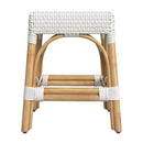Robias 18 in. Seat Height Rectangular Rattan Low Dining Stool by Butler Specialty Company