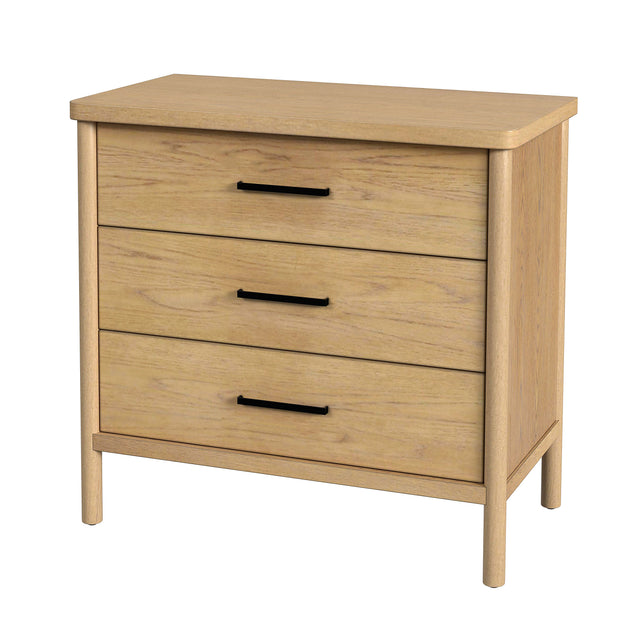 Lennon 34 in. W Rectangular Wood 3 Drawer Rounded Leg Dresser by Butler Specialty Company