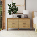 Lennon 60 in. W Rectangular Wood 6 Drawer Rounded Leg Dresser by Butler Specialty Company