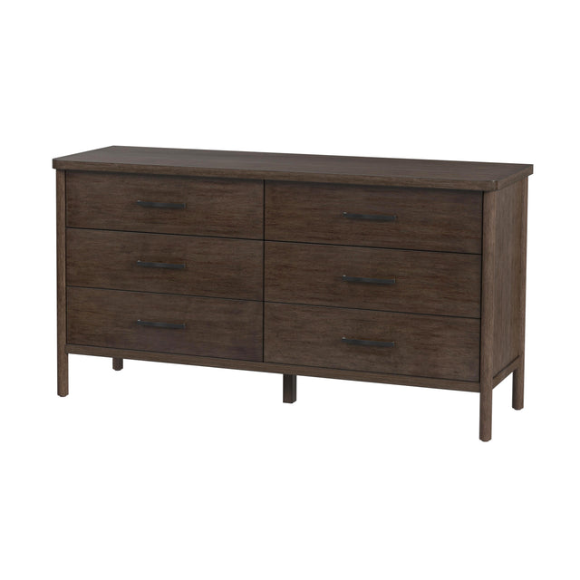 Lennon 60 in. W Rectangular Wood 6 Drawer Rounded Leg Dresser by Butler Specialty Company