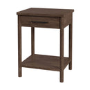 Lennon 21 in. W Rectangular Wood 1 Drawer Rounded Leg Nightstand with Lower Open Shelf by Butler Specialty Company