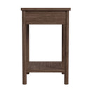 Lennon 21 in. W Rectangular Wood 1 Drawer Rounded Leg Nightstand with Lower Open Shelf by Butler Specialty Company