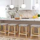 Riviera 24 in. Seat Height Square Rattan Backless Counter Stool by Butler Specialty Company
