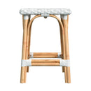 Riviera 24 in. Seat Height Square Rattan Backless Counter Stool by Butler Specialty Company