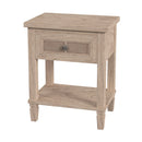 Flagstaff 20 in. W Rectangular Cane and Wood 1 Drawer Nightstand with Lower Open Shelf by Butler Specialty Company