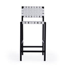Bromley 24.5 in. Seat Height Iron and Leather Counter Stool with Back by Butler Specialty Company