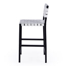 Bromley 24.5 in. Seat Height Iron and Leather Counter Stool with Back by Butler Specialty Company