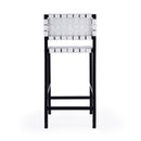 Bromley 24.5 in. Seat Height Iron and Leather Counter Stool with Back by Butler Specialty Company