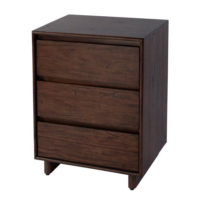 Halmstad 22 in. W Rectangular Wood Panel 3 Drawer Narrow Nightstand by Butler Specialty Company