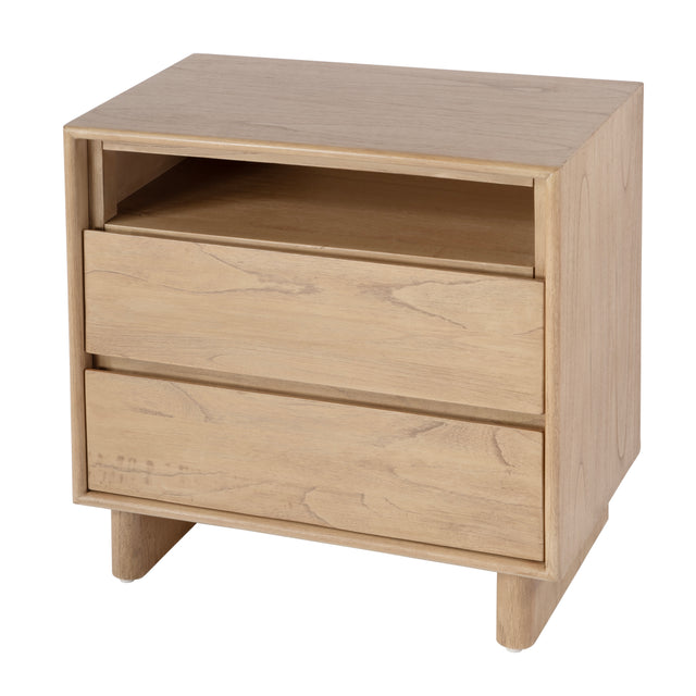 Halmstad 24 in. W Wood Panel 2 Drawer Nightstand with Soft-Closing Drawers by Butler Specialty Company