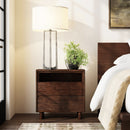 Halmstad 24 in. W Wood Panel 2 Drawer Nightstand with Soft-Closing Drawers by Butler Specialty Company