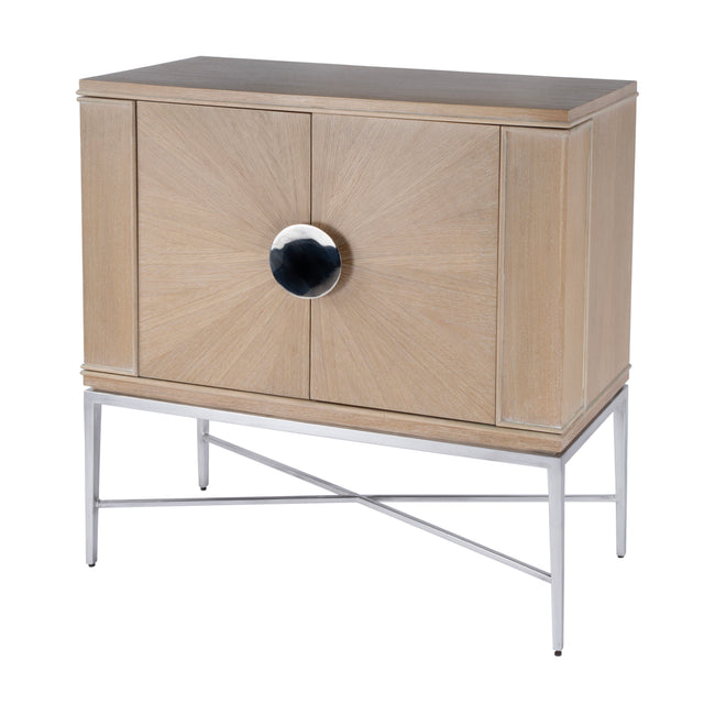 Joanie 40 in. W Rectangular Wood and Metal 2 Door Wine Cabinet by Butler Specialty Company