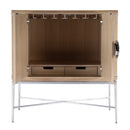 Joanie 40 in. W Rectangular Wood and Metal 2 Door Wine Cabinet by Butler Specialty Company