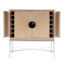 Joanie 40 in. W Rectangular Wood and Metal 2 Door Wine Cabinet by Butler Specialty Company