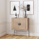 Joanie 40 in. W Rectangular Wood and Metal 2 Door Wine Cabinet by Butler Specialty Company