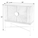 Joanie 40 in. W Rectangular Wood and Metal 2 Door Wine Cabinet by Butler Specialty Company