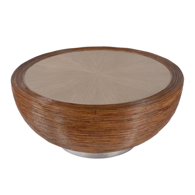 Harding 42 in. W Round Rattan Drum Coffee Table by Butler Specialty Company