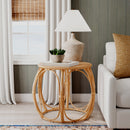 Savannah 28 in. W Round Woven Rattan End Table by Butler Specialty Company