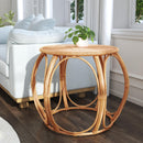 Savannah 28 in. W Round Woven Rattan End Table by Butler Specialty Company