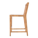 Brielle 24 in. Seat Height Woven Rattan Counter Stool with Back by Butler Specialty Company