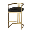 Clarence 28 in. Seat Height Faux Leather Low Back Bar Stool by Butler Specialty Company