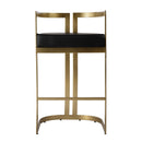 Clarence 28 in. Seat Height Faux Leather Low Back Bar Stool by Butler Specialty Company