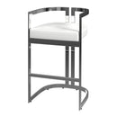 Clarence 28 in. Seat Height Faux Leather Low Back Bar Stool by Butler Specialty Company