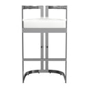 Clarence 28 in. Seat Height Faux Leather Low Back Bar Stool by Butler Specialty Company