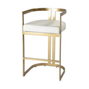 Clarence 28 in. Seat Height Faux Leather Low Back Bar Stool by Butler Specialty Company