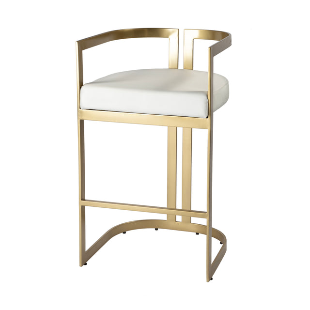 Clarence 28 in. Seat Height Faux Leather Low Back Bar Stool by Butler Specialty Company