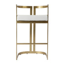 Clarence 28 in. Seat Height Faux Leather Low Back Bar Stool by Butler Specialty Company