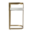Clarence 28 in. Seat Height Faux Leather Low Back Bar Stool by Butler Specialty Company