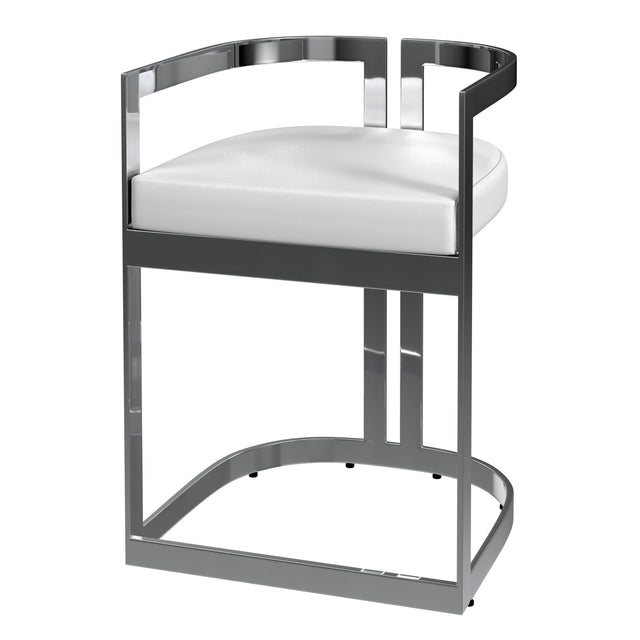 Clarence 23 in. Seat Height Faux Leather Dining Stool by Butler Specialty Company