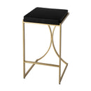 Natalya 31 in. Seat Height Faux Leather and Metal Backless Bar Stool by Butler Specialty Company