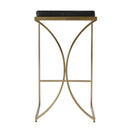 Natalya 31 in. Seat Height Faux Leather and Metal Backless Bar Stool by Butler Specialty Company