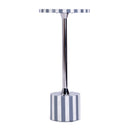 Zane 20 in. W Round Stainless Steel and Bone Inlay Side Table by Butler Specialty Company
