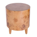Billie 22 in. W Round Burl Wood Drum End Table by Butler Specialty Company