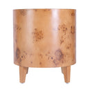 Billie 22 in. W Round Burl Wood Drum End Table by Butler Specialty Company